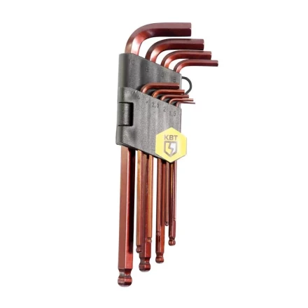 Набор ключей шестигранных с шаром КВТ купить в Магнитогорске