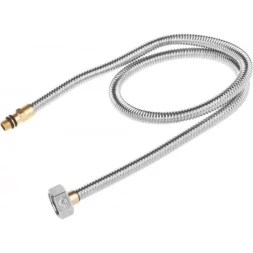 Подводка ЗУБР "ЭКСПЕРТ" сильфонная из нержавеющей стали, для смесителя, укороченная, г/ш (гайка-штуцер), 1/2", 0,8м 51012-080