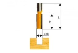 Фреза пазовая прямая ф14х30мм хв. 12мм Энкор 46041
