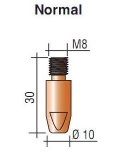 Наконечник к гор. п/а M8, d.1,2 мм L30 (тело 10) E-Cu Aurora купить в Магнитогорске