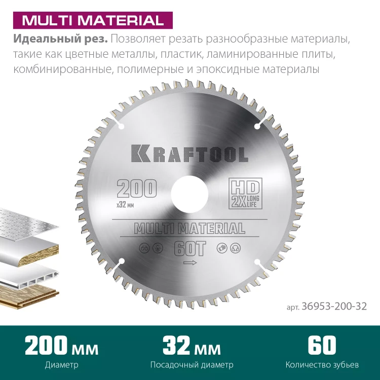 Диск пильный Multi Material, повышенный ресурс 36953-200-32 купить в Магнитогорске