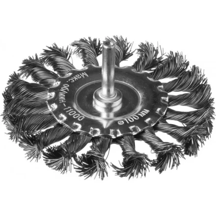 DEXX. Щетка дисковая для дрели, жгутированная стальная проволока 0,5мм, 100мм 35108-100 купить в Магнитогорске