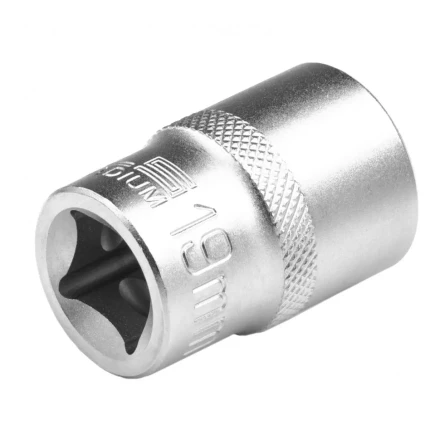 Головка торцевая 19 мм двенадцатигранная CrV под квадрат 1/2 хромированная Stels 13665 купить в Магнитогорске