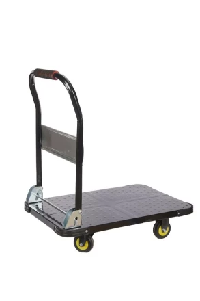 Тележка платформенная 600 кг TOR PH600 (800х500) со складной ручкой (пластиковые колеса 100 мм) 1024683 купить в Магнитогорске