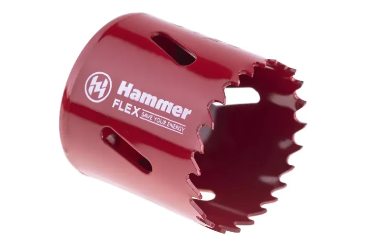 Коронка биметаллическая HAMMER Ф44х38мм 5/8" BiMETALL (224-009) купить в Магнитогорске