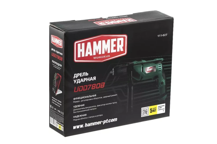 Дрель ударная HAMMER UDD780B купить в Магнитогорске