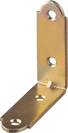 ЗУБР УМ-2.0, 50 x 50 x 17 x 2 мм, желтый цинк, узкий мебельный уголок (31031-50) купить в Магнитогорске