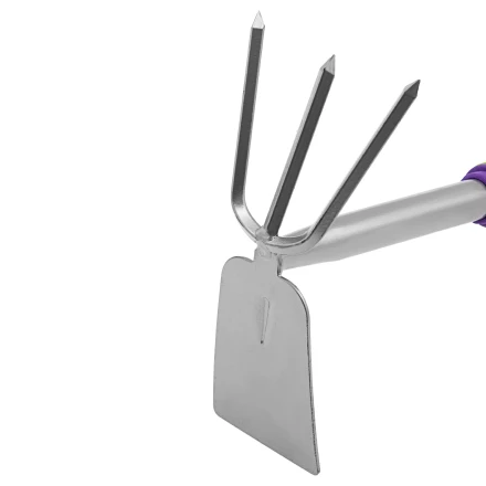 Мотыжка комбинированная 3-зубая Palisad, 85 х 190 х 275 мм, стальная, обрез. рукоятка, 630088 купить в Магнитогорске