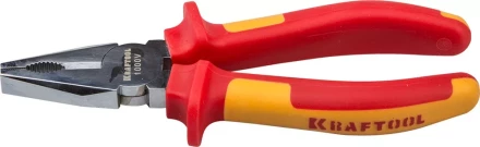 Плоскогубцы "ELECTRO-KRAFT", Cr-Mo сталь, двухкомпонентная маслобензостойкая рукоятка, хромированное покрытие, 180мм, KRAFTOOL 2202-1-18 2202-1-18_z01 купить в Магнитогорске