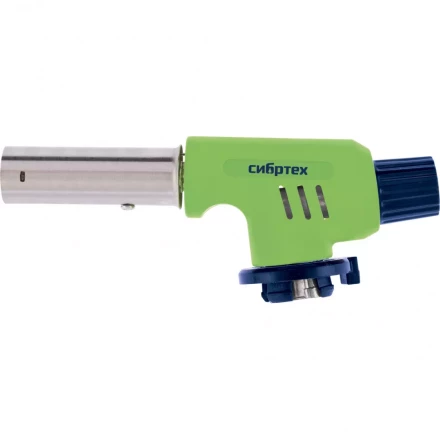 Горелка газовая на бутановый баллон регулятор уровня пламени пьезоподжиг Сибртех 91420 купить в Магнитогорске