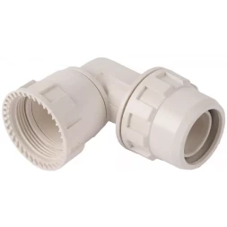 Переходник ЗУБР "ШиреФит" угловой 90° "накидная гайка - штуцер с гайкой", 20мм 51482-20