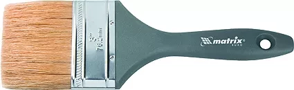 Кисть плоская &quot;Евро&quot; 2,5&quot; натуральная щетина пластмассовая ручка  MATRIX 83064 купить в Магнитогорске
