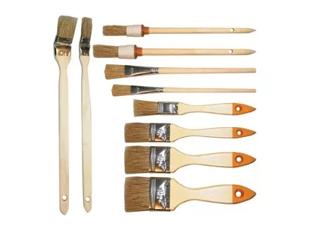 Набор кистей 10 шт.(плос.1/2&quot;-1/5&quot; круг. №2 4 радиат. 1&quot;,1,5&quot; для масл краски №2 6)  SPARTA 841155 купить в Магнитогорске