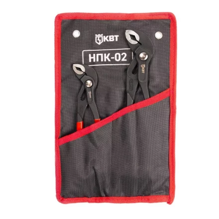 Набор переставных клещей КВТ НПК-02 с кнопочной фиксацией (92053) купить в Магнитогорске