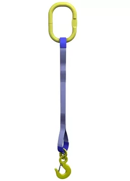 Строп текстильный одноветвевой 1СТ 10 т   L=5 м SF6 250 мм без кч. с ОВ 11.2 т купить в Магнитогорске