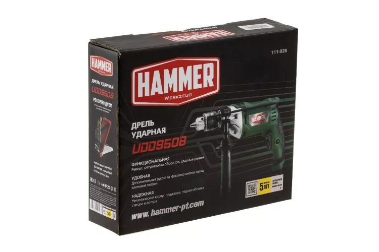 Дрель ударная HAMMER UDD950B купить в Магнитогорске