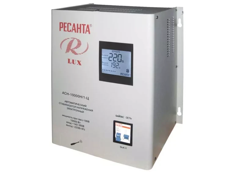 Стабилизатор АСН-10000 Н/1-Ц Ресанта Lux купить в Магнитогорске