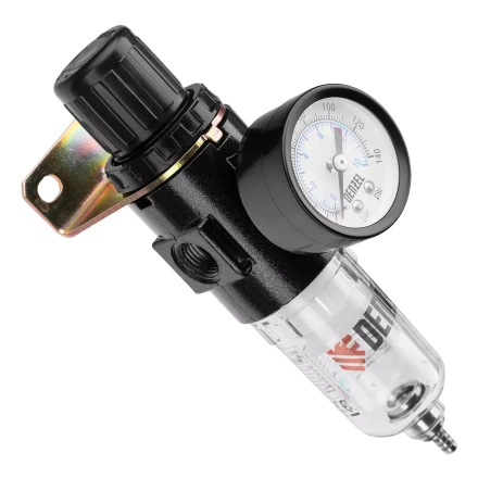 Фильтр-регулятор Denzel FR1500, 10 бар, 1500 л/мин, 1/4&quot;, 57459 купить в Магнитогорске