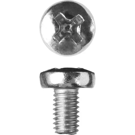 Винт ЗУБР &quot;МАСТЕР&quot; DIN 7985, класс прочности 4.8, оцинкованный, M6x12мм, 5кг 303150-06-012 купить в Магнитогорске