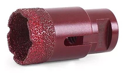 Алмазная коронка MESSER по камню с хвостовиком M14 (вакуумное спекание алмазов) 45 мм купить в Магнитогорске