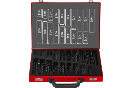 ЗУБР 170 шт, (1-10 мм), сталь Р4М2, класс В, мет.бокс, по металлу (29605-H170) купить в Магнитогорске