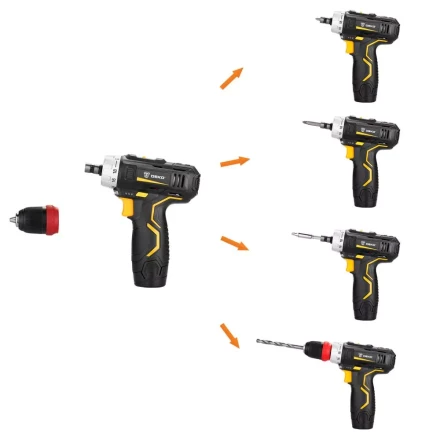 Дрель аккумуляторная в наборе DEKO GCD12DU3 3 в 1, 063-4081 купить в Магнитогорске