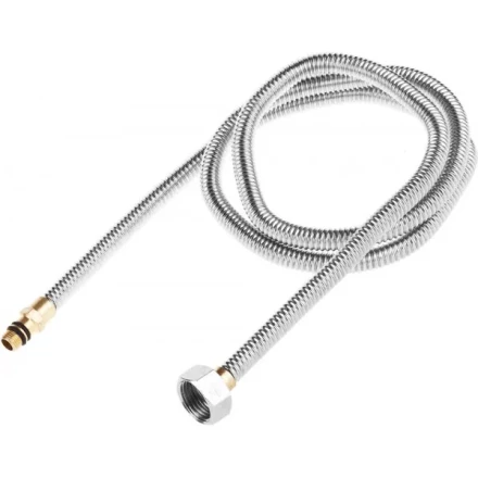 Подводка ЗУБР &quot;ЭКСПЕРТ&quot; сильфонная из нержавеющей стали, для смесителя, укороченная, г/ш (гайка-штуцер), 1/2&quot;, 1,2м 51012-120 купить в Магнитогорске