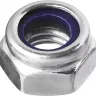 Гайка DIN 985 с нейлоновым кольцом, M6, 16 шт, кл. пр. 6, оцинкованная, ЗУБР 303586-06 купить в Магнитогорске