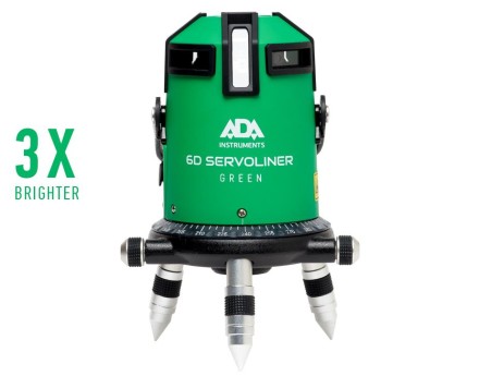 Построитель лазерных плоскостей  лазерный уровень ADA 6D Servoliner GREEN ADA купить в Магнитогорске