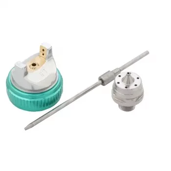 Пневматический краскопульт AG 801 HVLP , гравитационный, сопло 1,5мм и 1,8 мм Stels 57360 купить в Магнитогорске