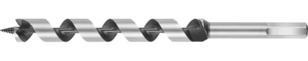 Сверло по дереву, спираль Левиса, HEX хвостовик, URAGAN 29465-235-18, d=18х235мм 29465-235-18 купить в Магнитогорске
