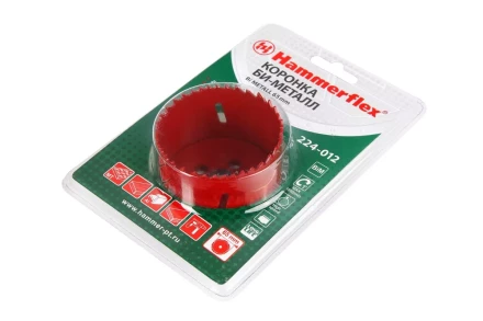 Коронка биметаллическая HAMMER Ф65х38мм 5/8&quot; BiMETALL (224-012) купить в Магнитогорске