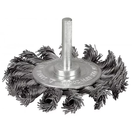 ЗУБР &quot;ЭКСПЕРТ&quot;. Щетка дисковая для дрели, широкая, жгутированная стальная проволока 0,5мм, 75мм 3522-075-2_z01 купить в Магнитогорске