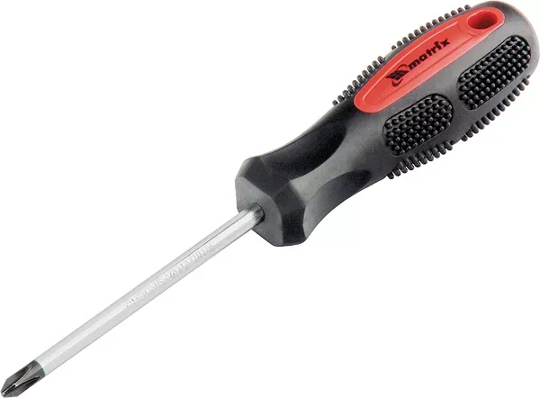 Отвертка Anti-Slip Ph3 х 150 мм CrV двухкомп. рукоятка MATRIX 12254 купить в Магнитогорске