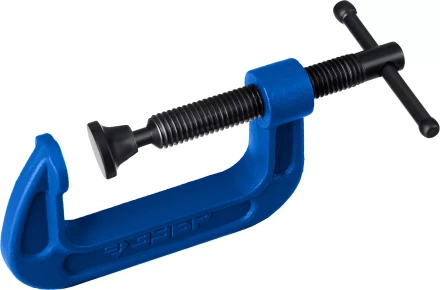 ЗУБР ПCС-50, 50 мм, чугунная струбцина тип С (G-образная), Профессионал (32245-050) купить в Магнитогорске