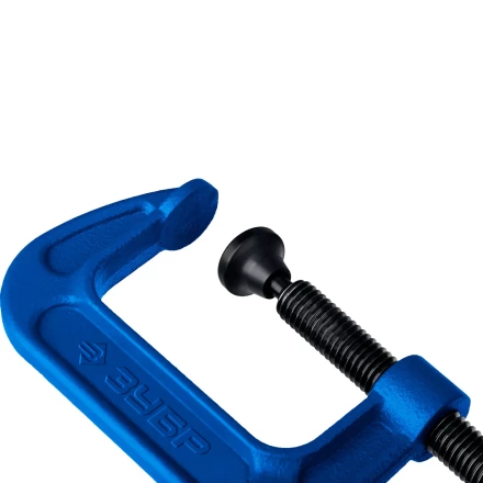 ЗУБР ПCС-50, 50 мм, чугунная струбцина тип С (G-образная), Профессионал (32245-050) купить в Магнитогорске