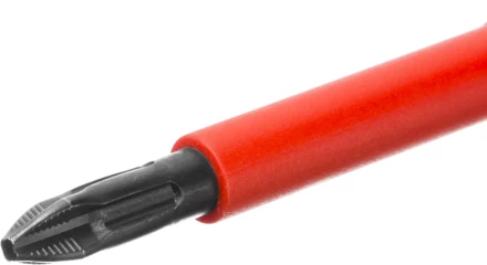 Отвертка KRAFTOOL, высоковольтная, Cr-Mo-V стержень, двухкомпонент. маслобензостойкая рукоятка, PH №2, 100мм 250084-2-100 купить в Магнитогорске