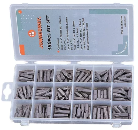 Комплект вставок под 1/4&quot;DR 18 видов по 10 штук S29H2180S Jonnesway 47464 купить в Магнитогорске