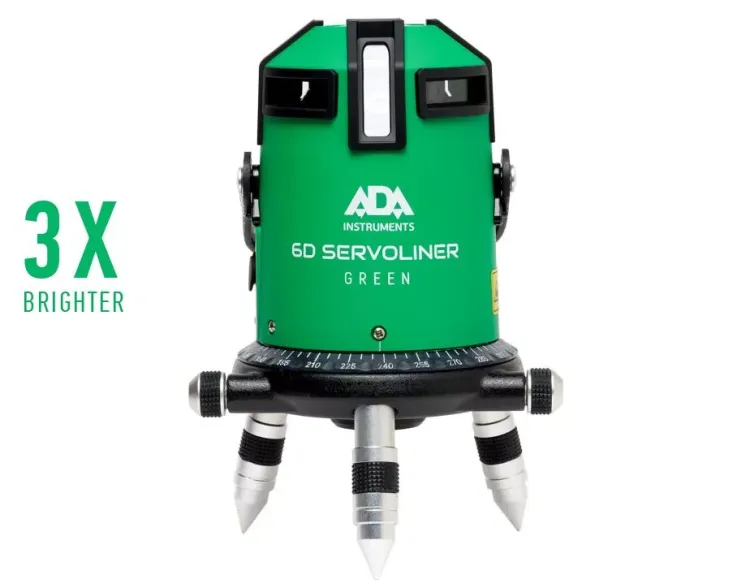 Построитель лазерных плоскостей ADA 6D Servoliner GREEN с калибровкой ADA купить в Магнитогорске