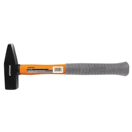 Молоток с фиберглассовой обрезиненной рукояткой  0,50кг   Кратон 2 15 01 007 купить в Магнитогорске