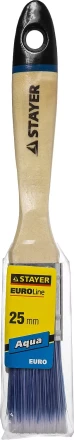 Кисть плоская STAYER &quot;EURO&quot;, &quot;AQUA&quot; для воднодисперсионных и акриловых ЛКМ, искусств щетина, деревян ручка, 1&quot;/25мм 01062-025 купить в Магнитогорске