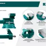 Тиски KRAFTOOL Reversible слесарные 32705-200 купить в Магнитогорске