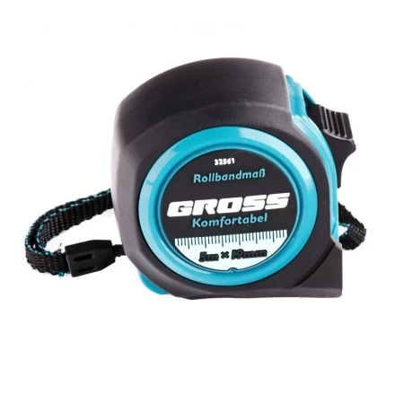 Рулетка Komfortabel 5 м х 19 мм обрезиненный корпус Gross 32561 купить в Магнитогорске