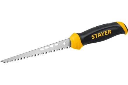 STAYER 160 мм, выкружная ножовка по гипсокартону, Professional, 8TPI, 15173_z02 купить в Магнитогорске