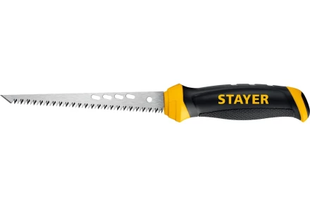 STAYER 160 мм, выкружная ножовка по гипсокартону, Professional, 8TPI, 15173_z02 купить в Магнитогорске