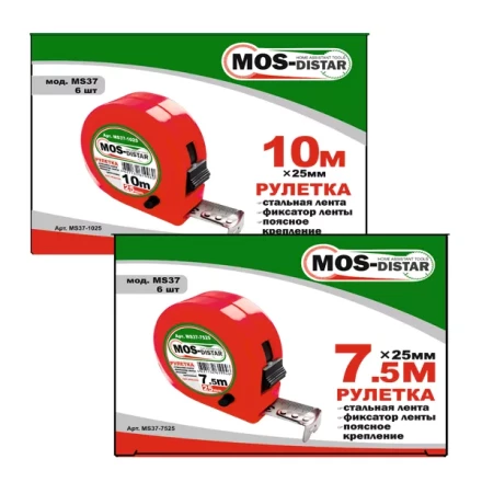 Рулетка измерительная MOS-DISTAR MS37-3016 купить в Магнитогорске