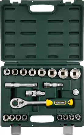 Набор KRAFTOOL &quot;EXPERT QUALITAT&quot;: Торцовые головки, 1/2&quot;, 21 предмет 27882-H22_z02 купить в Магнитогорске