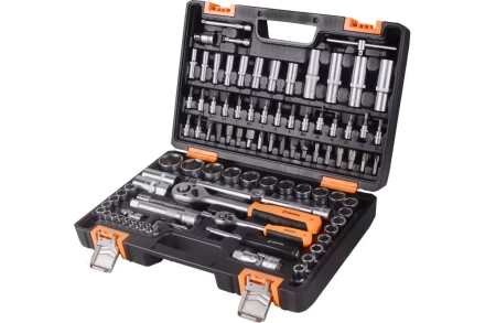 Набор инструментов АВТО, 1/2&quot; , 1/4&quot; , CrV, в кейсе 94 предм Вихрь 73/6/7/7 купить в Магнитогорске