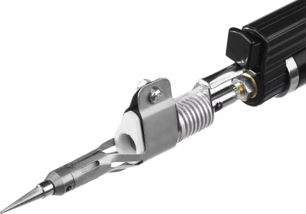 Газовая горелка STAYER &quot;PROFESSIONAL&quot;, 2в1, пьезоподжиг, регулировка пламени, 4 насадки, 1200С 55505-H6 купить в Магнитогорске