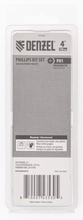 Бита PH1x100 мм, 5 шт. Denzel 7711327 купить в Магнитогорске